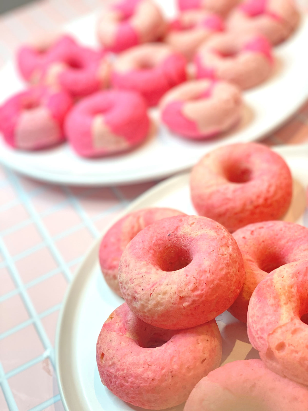 How to Bake Marbled Retro Block Donuts