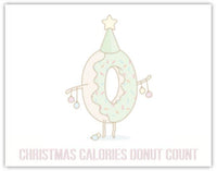 'Christmas Calories Donut Count' card