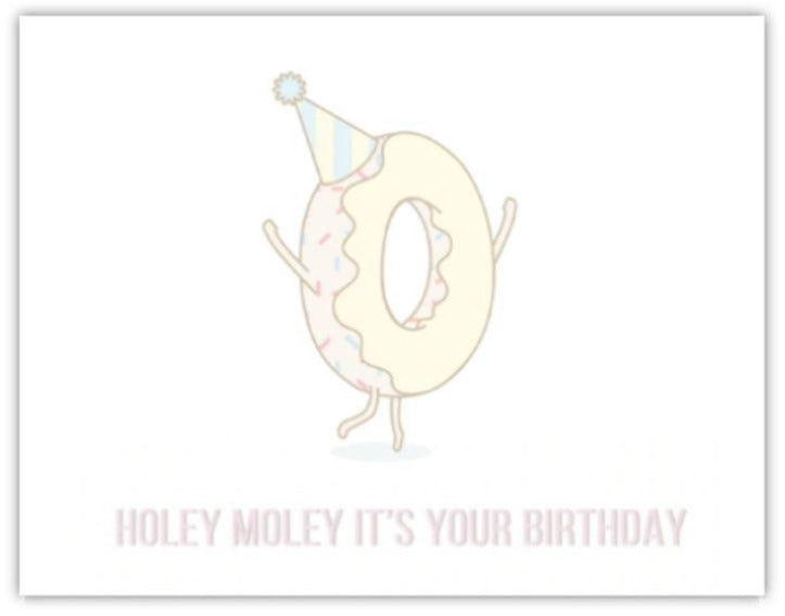 'Holy Moley it's Your Birthday' card